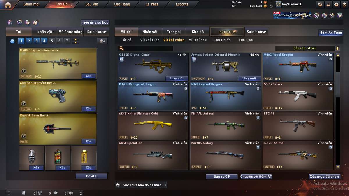 shop acc cf uy tin gia re